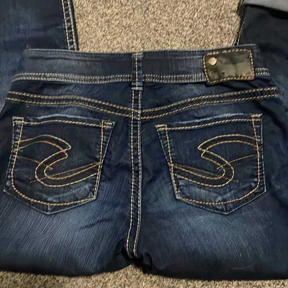 Silver Suki Mid Rise Capri - Picture 2 of 7